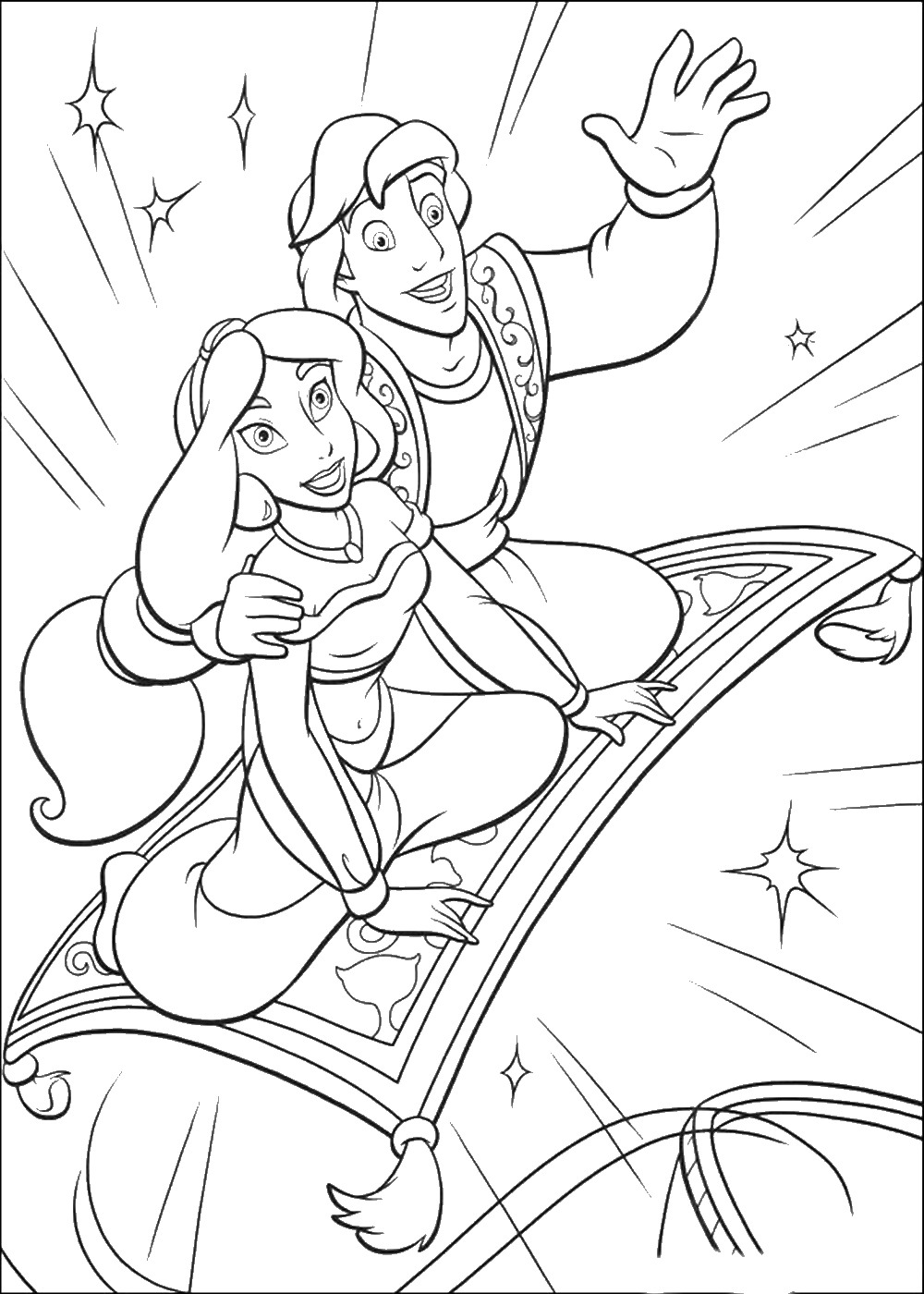 Aladdin Coloring pages