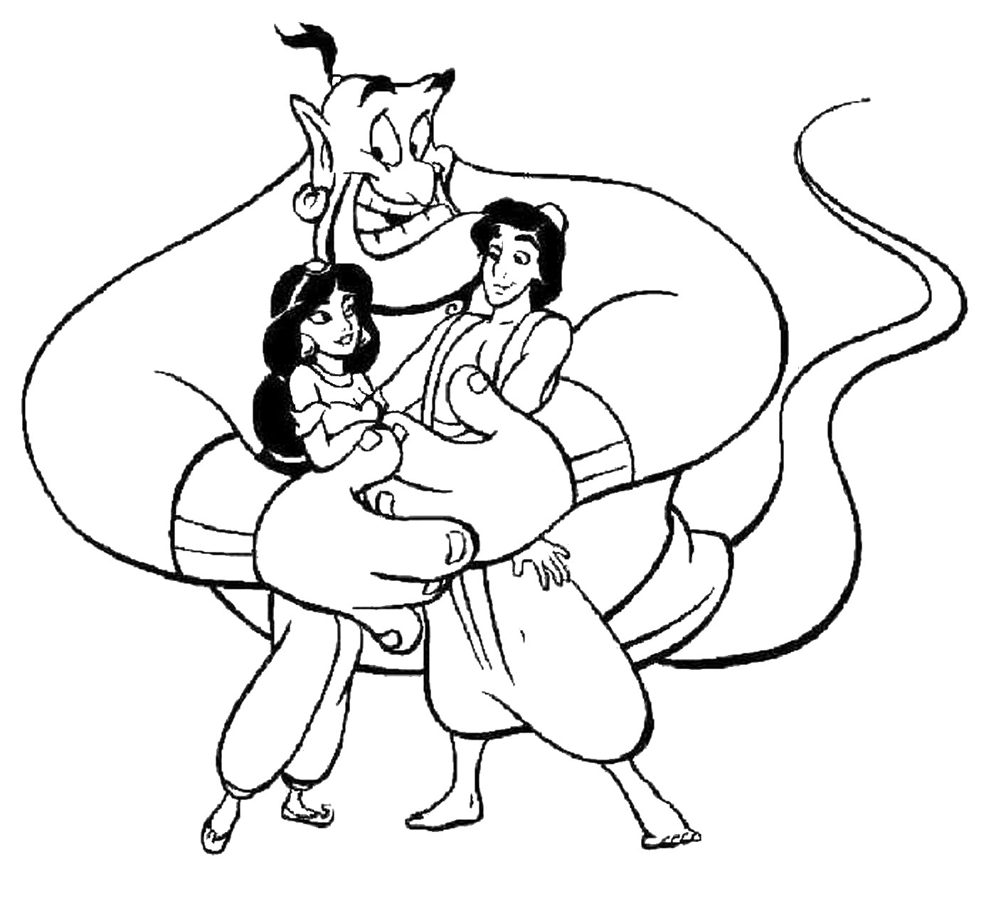 Aladdin Coloring pages