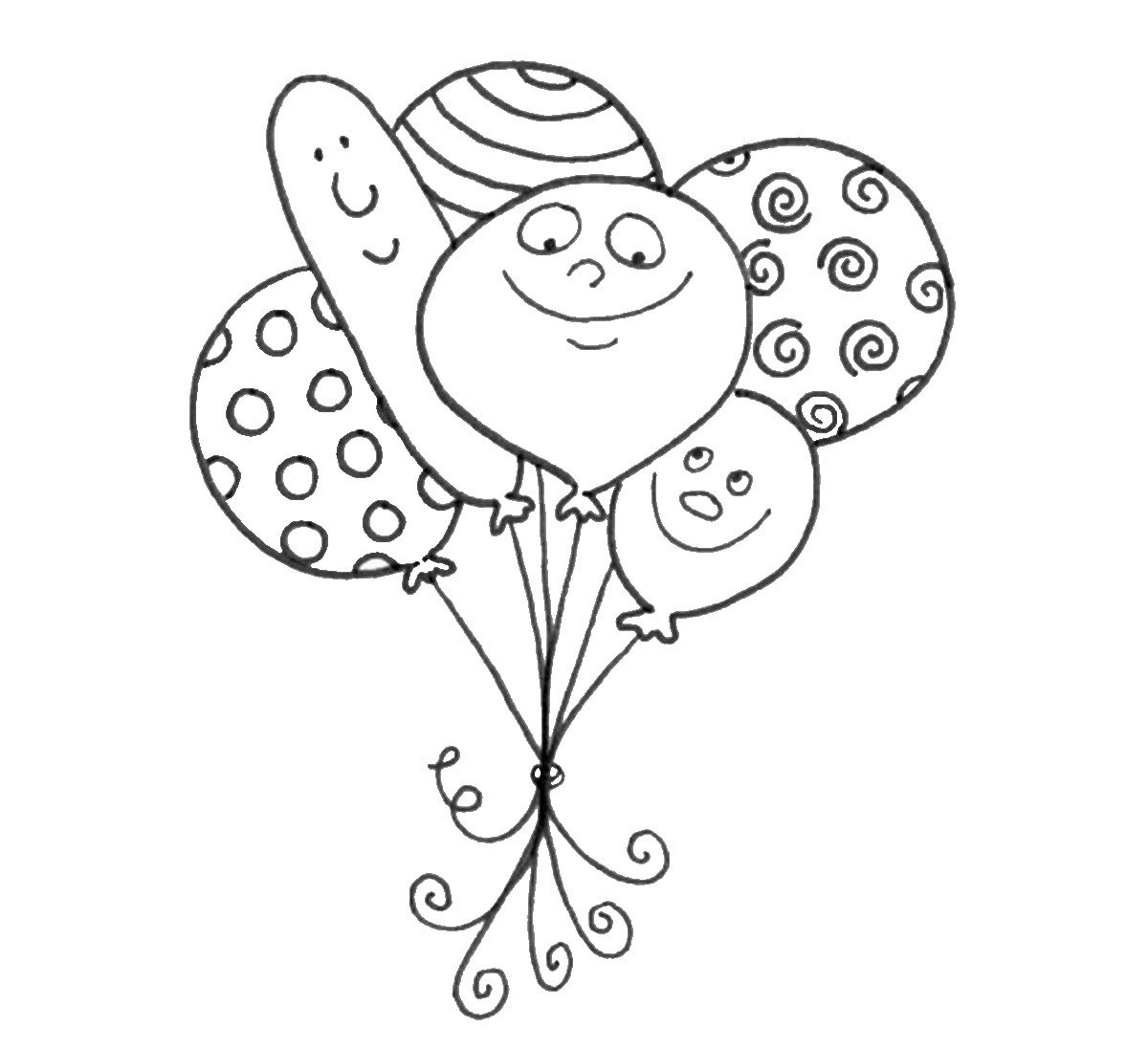 Balloons Coloring Pages