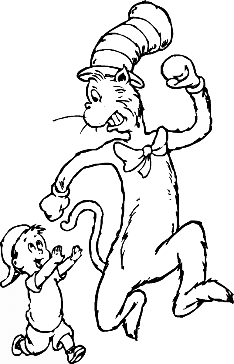 cat-in-the-hat-coloring-pages
