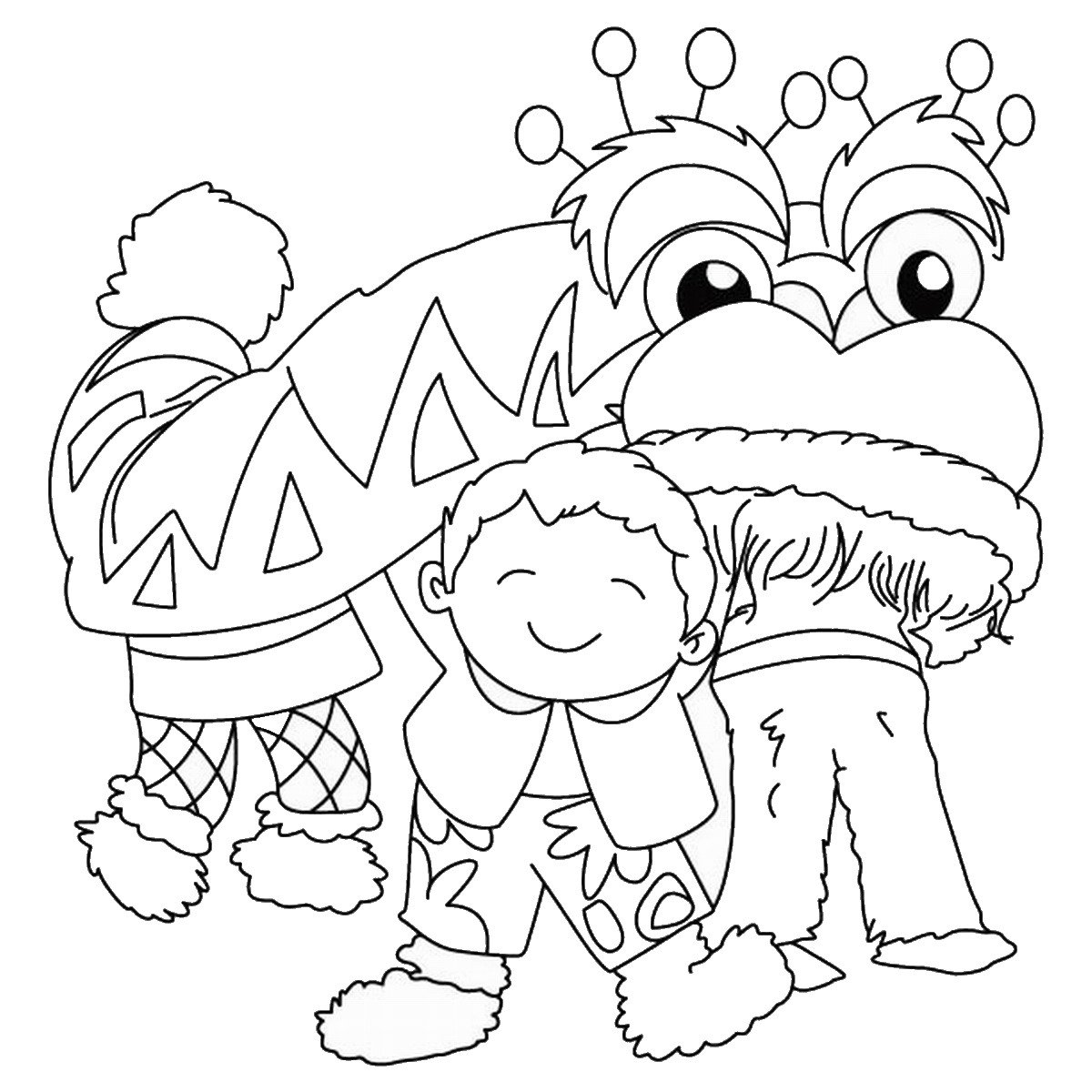 Chinese New Year Coloring Pages