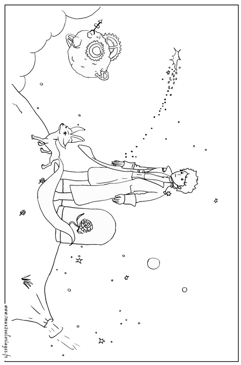 the little prince coloring 7 · the little prince coloring 8
