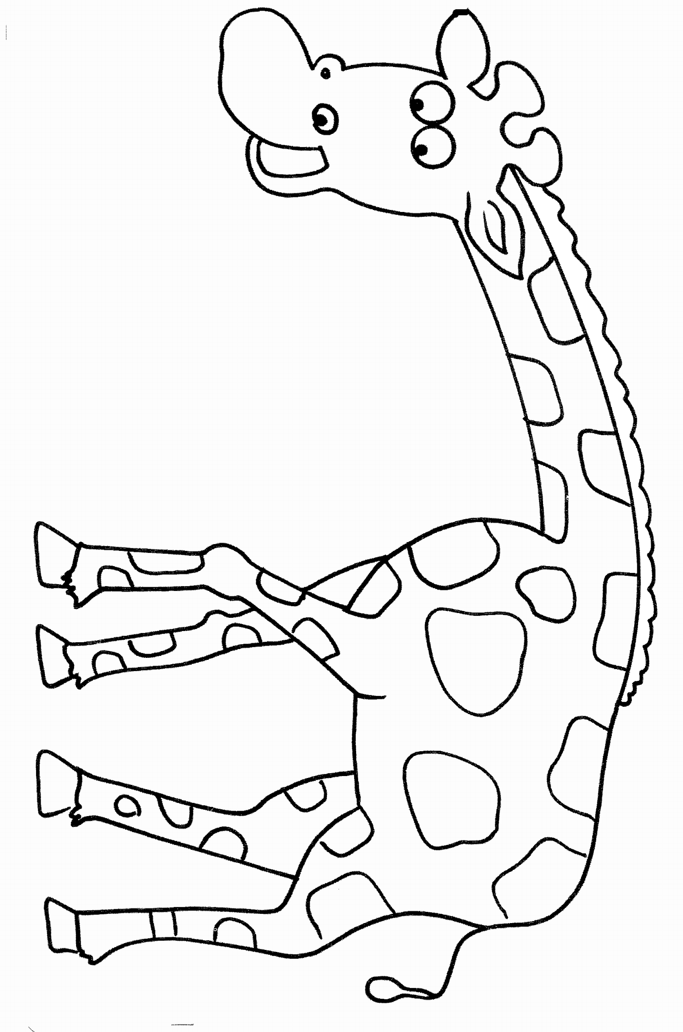 Coloring Picture Of Giraffe / Giraffe Coloring Pages