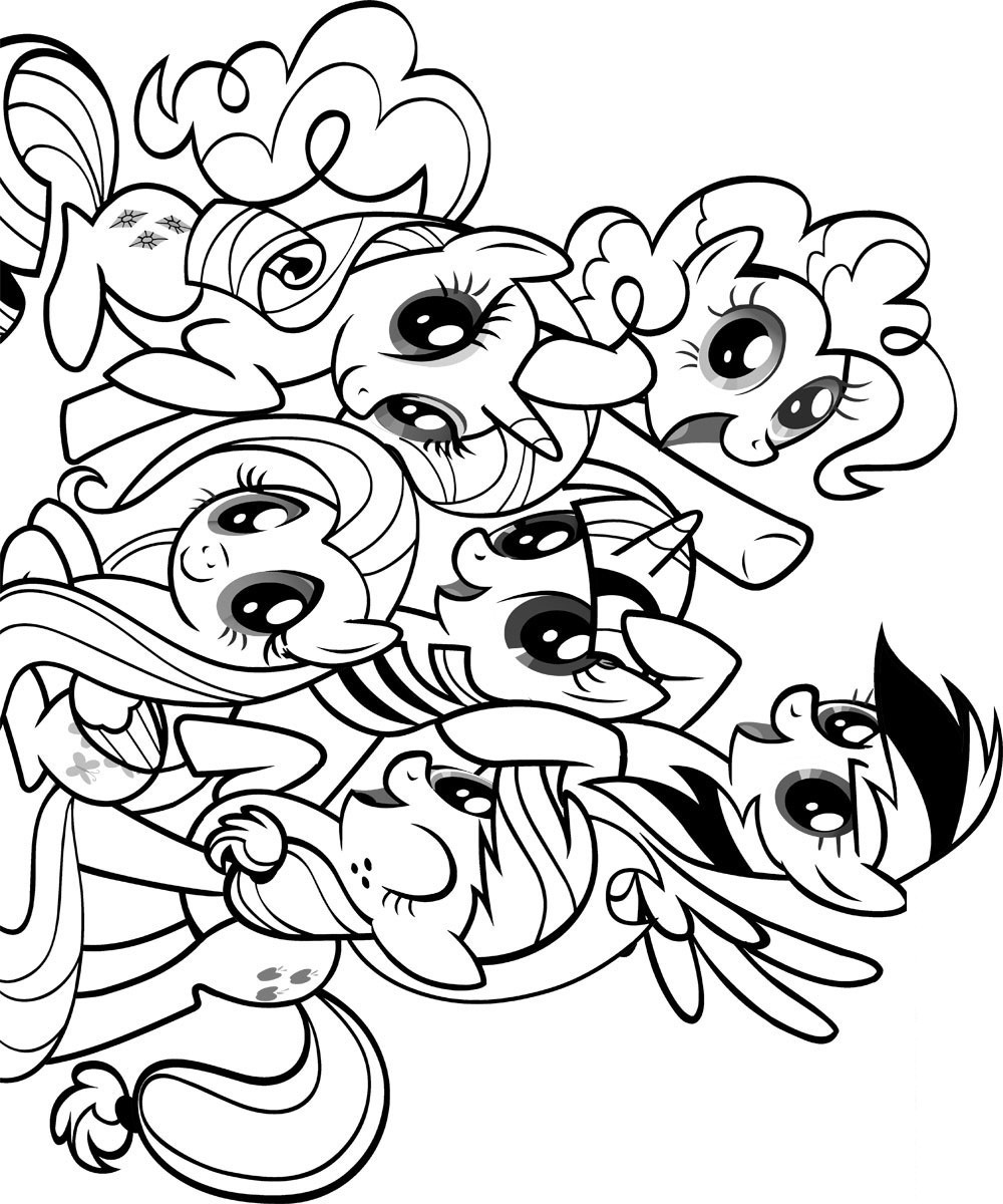 940 Cartoon Mlp Coloring Pages Online with Printable