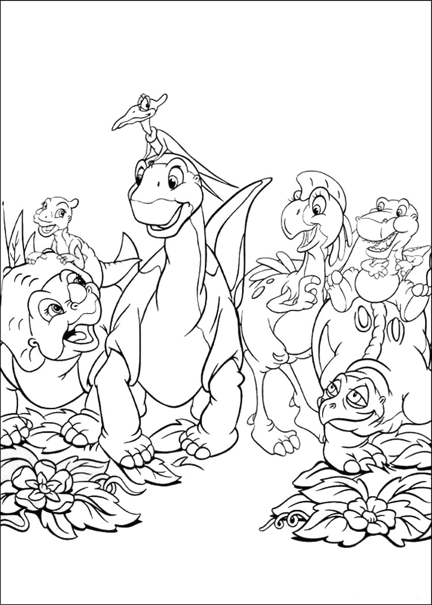 Top Land before Time Free Coloring Pages