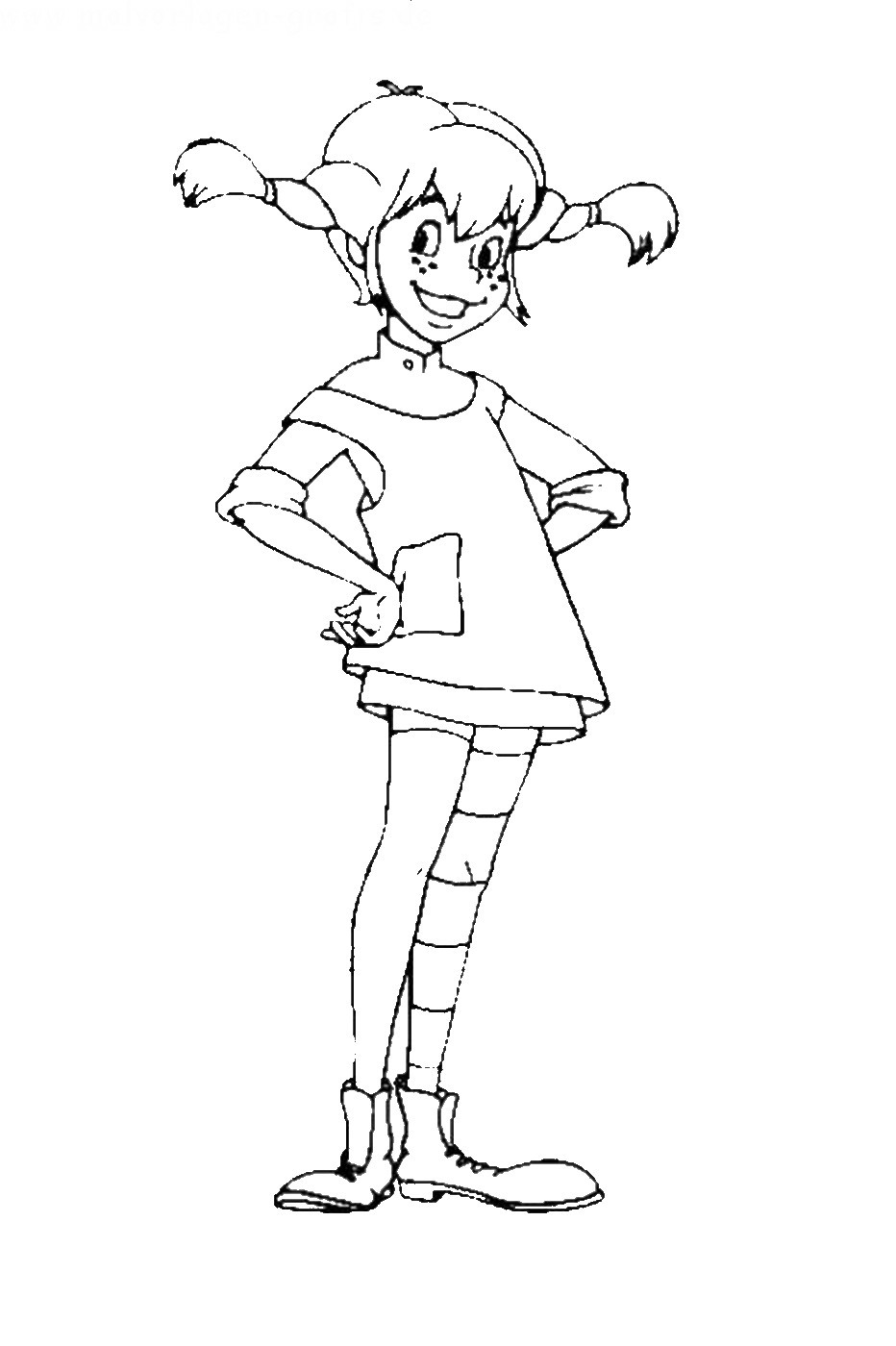 Pippi Longstocking Coloring Pages