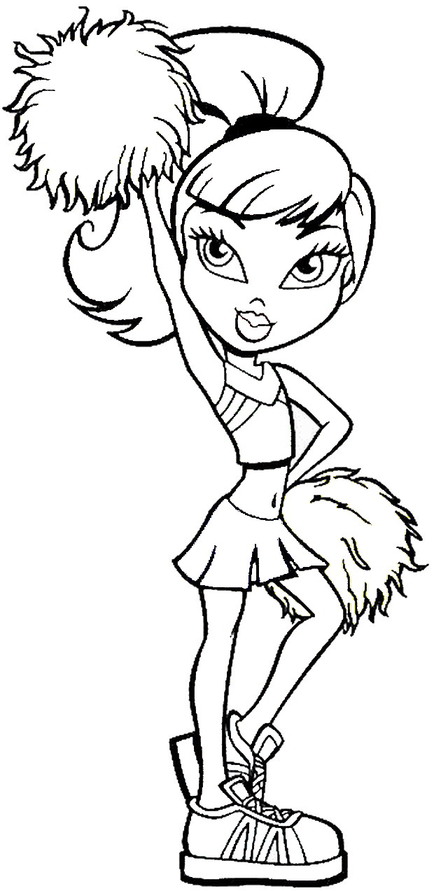 Free Printable Cheerleading Coloring Pages
