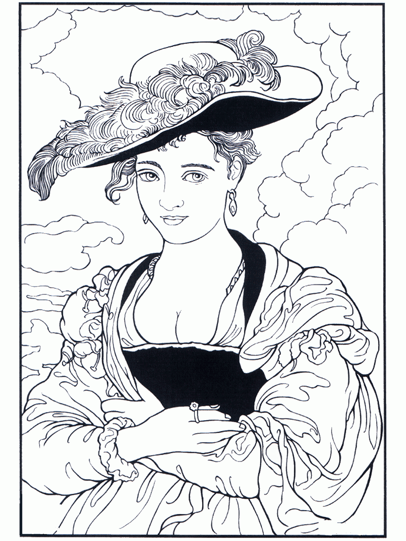 Famous Painters and Paintings Coloring Pages