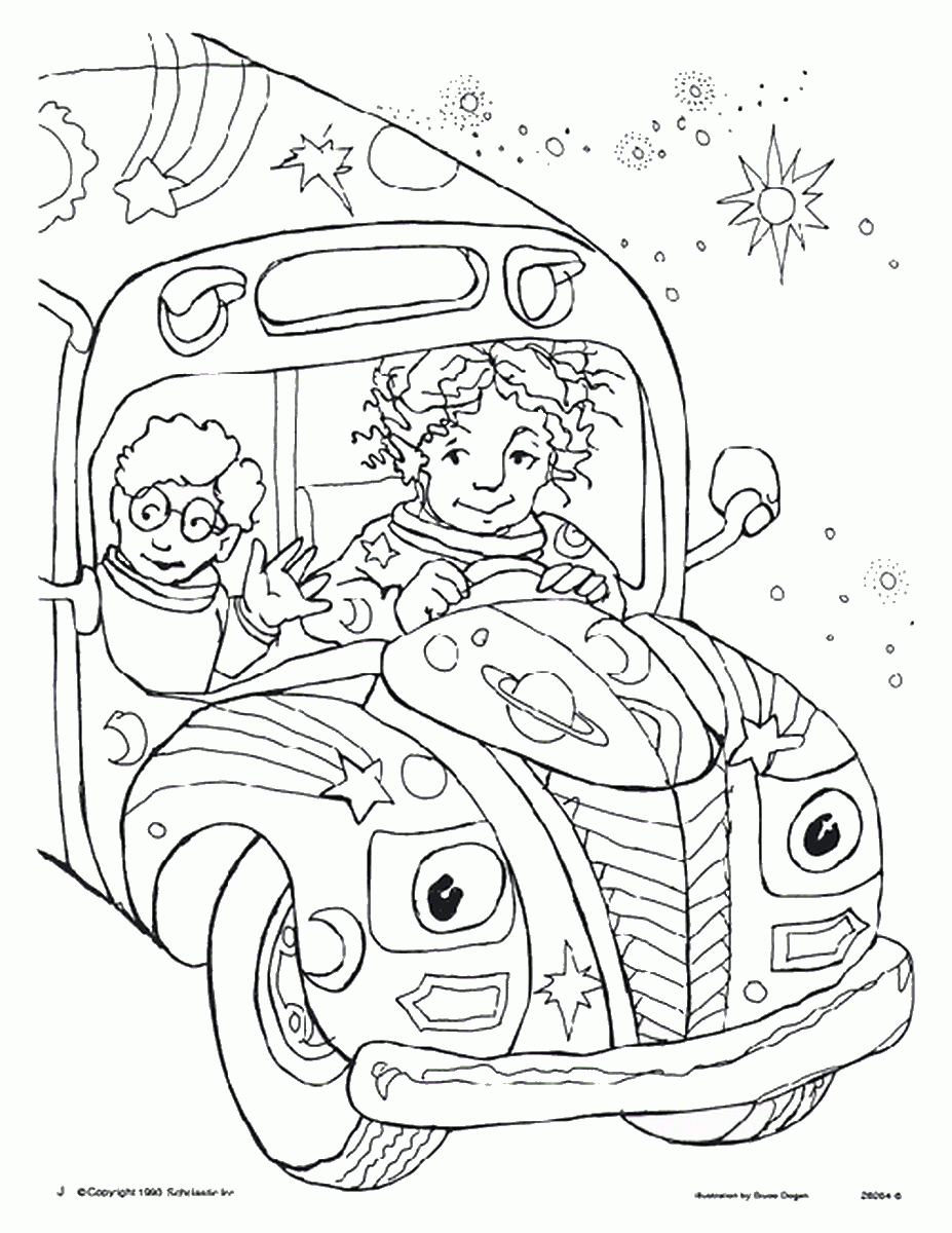 magic school bus coloring pages to print - photo #6