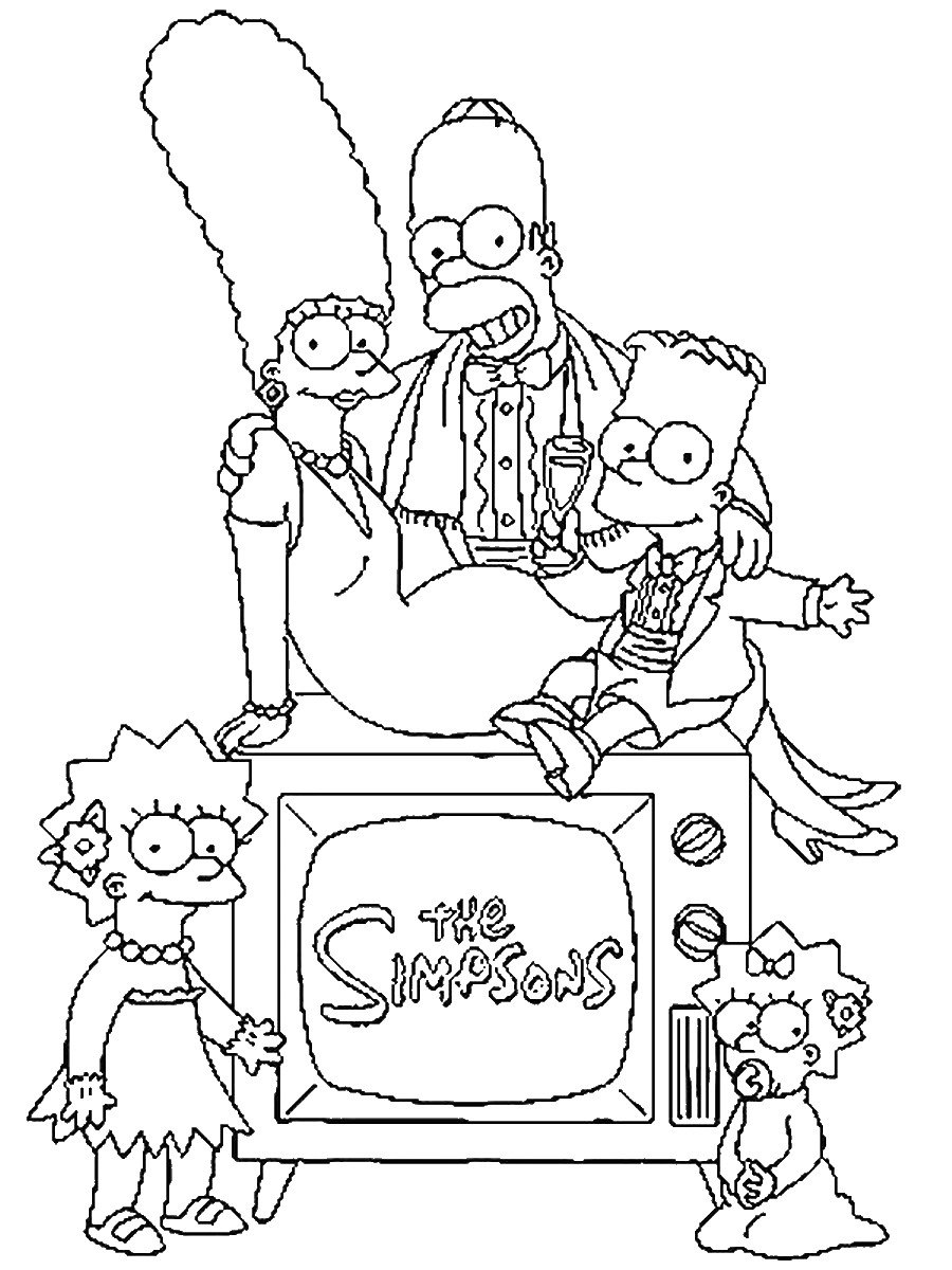 The Simpsons Coloring Pages