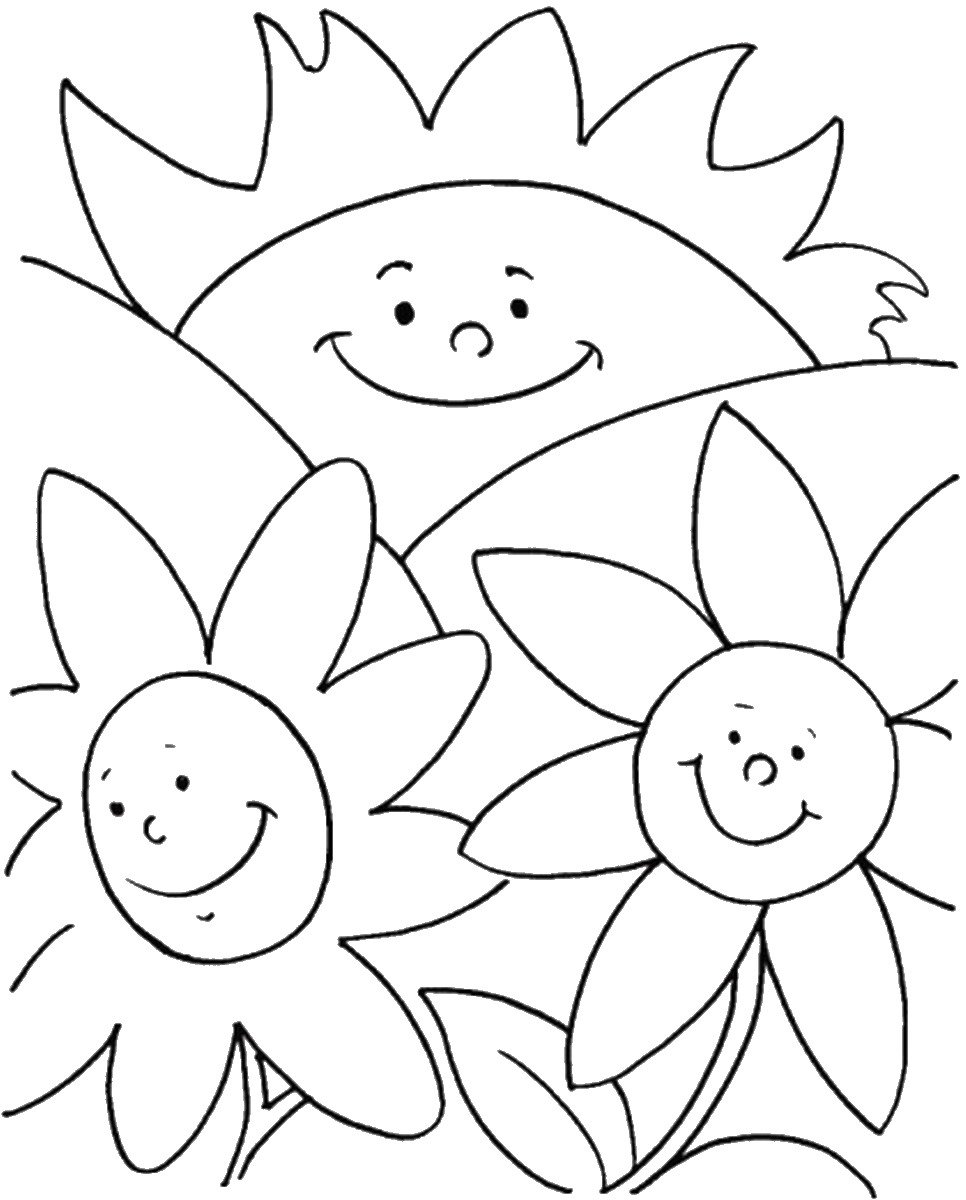 Summer Holiday Coloring Pages