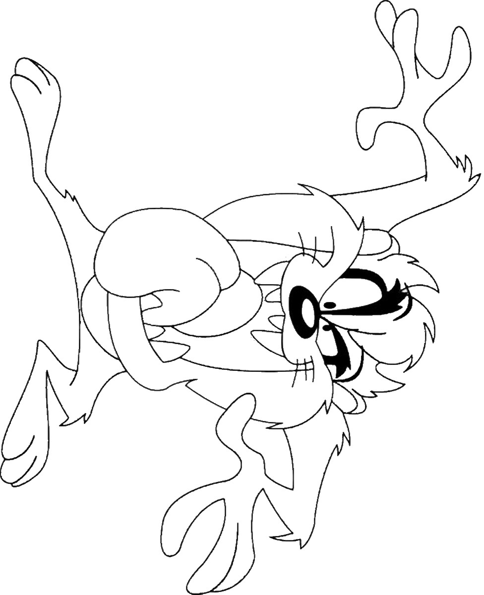 taz mania coloring pages - photo #7