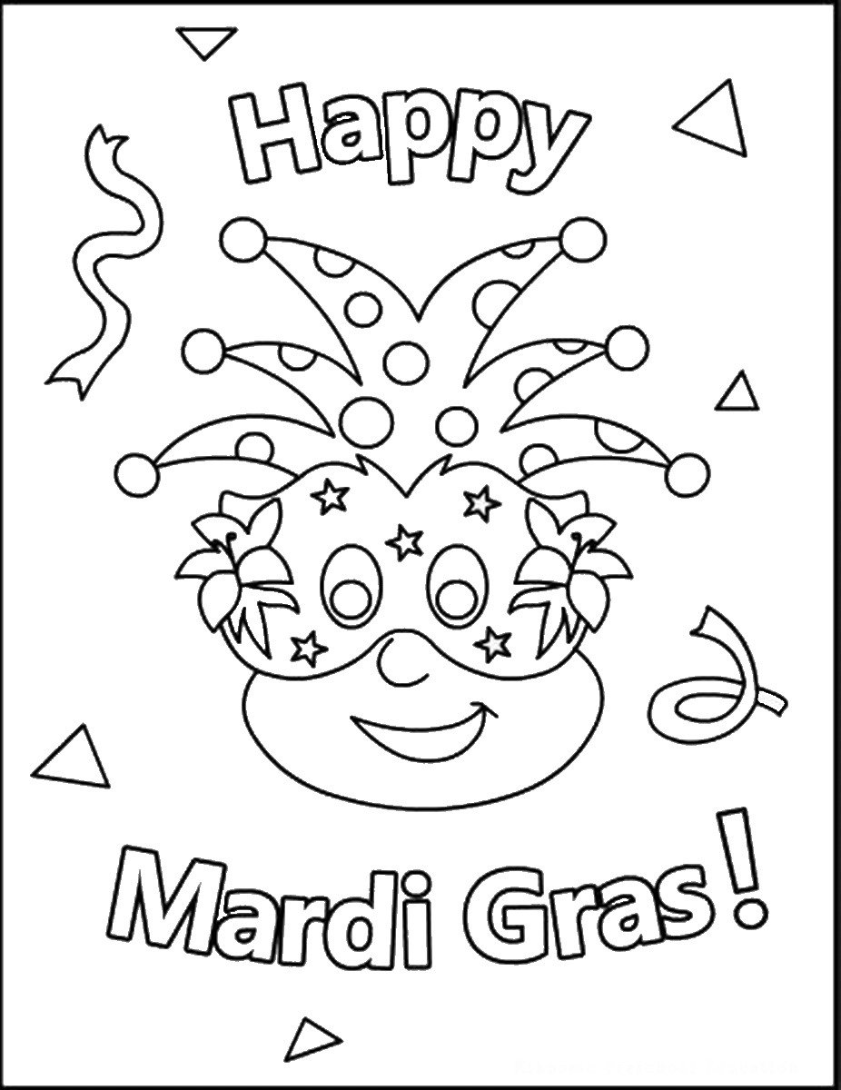 Mardi Gras Coloring Pages