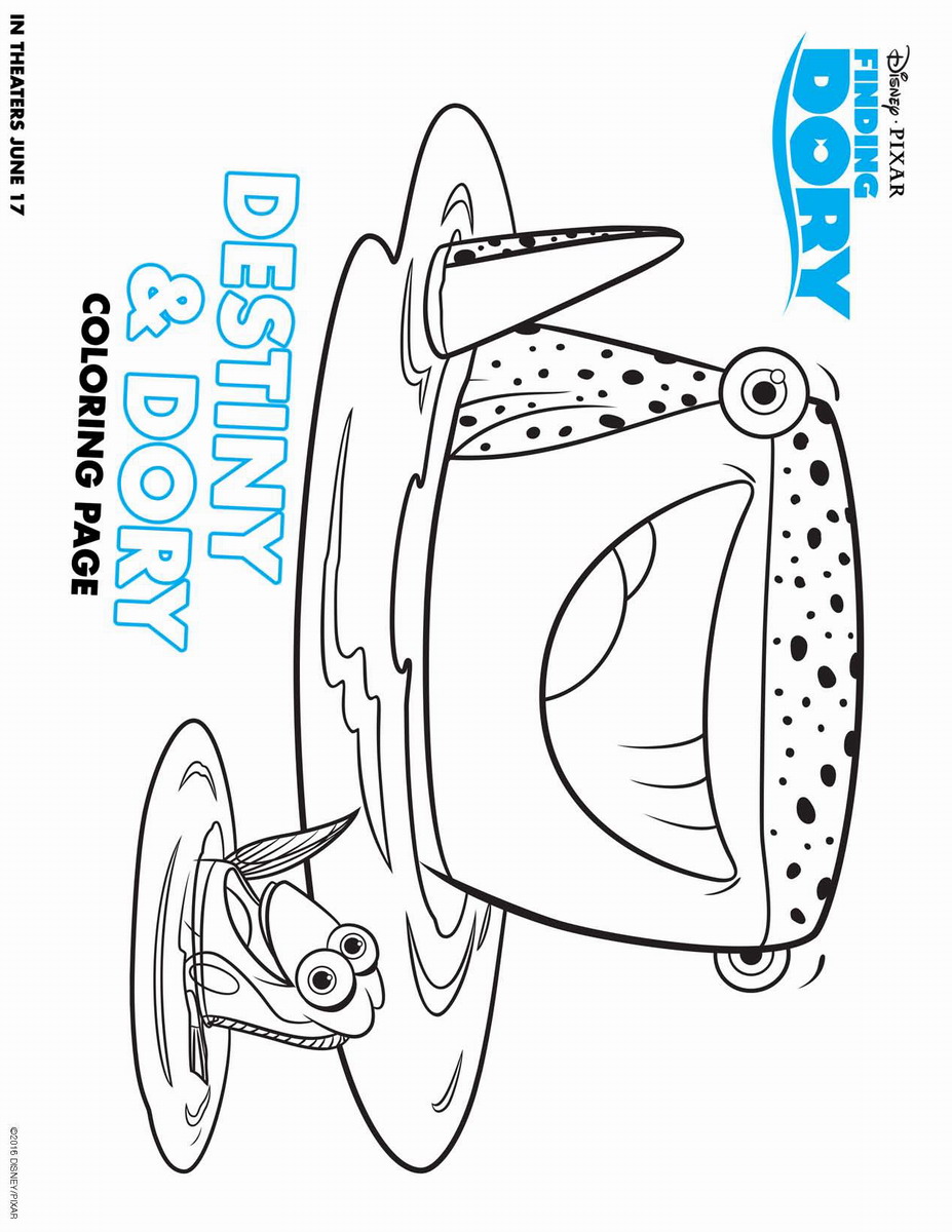 Finding Dory Coloring Pages 3
