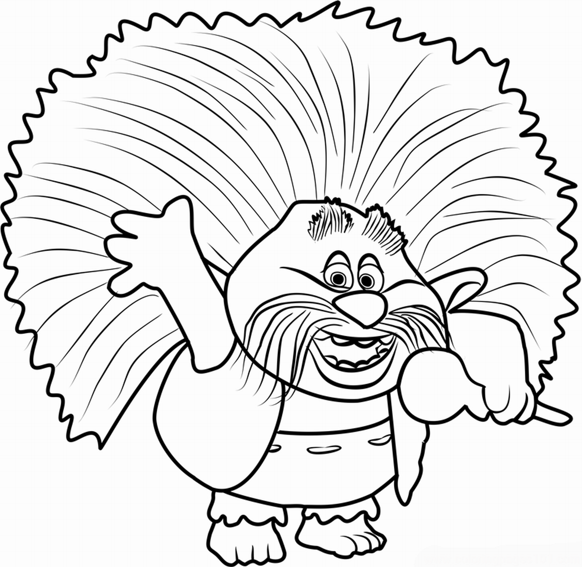 145 Simple Trolls The Movie Coloring Pages for Kindergarten