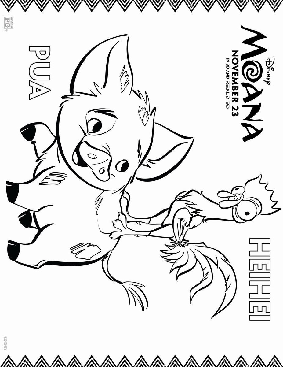 Moana Coloring Pages