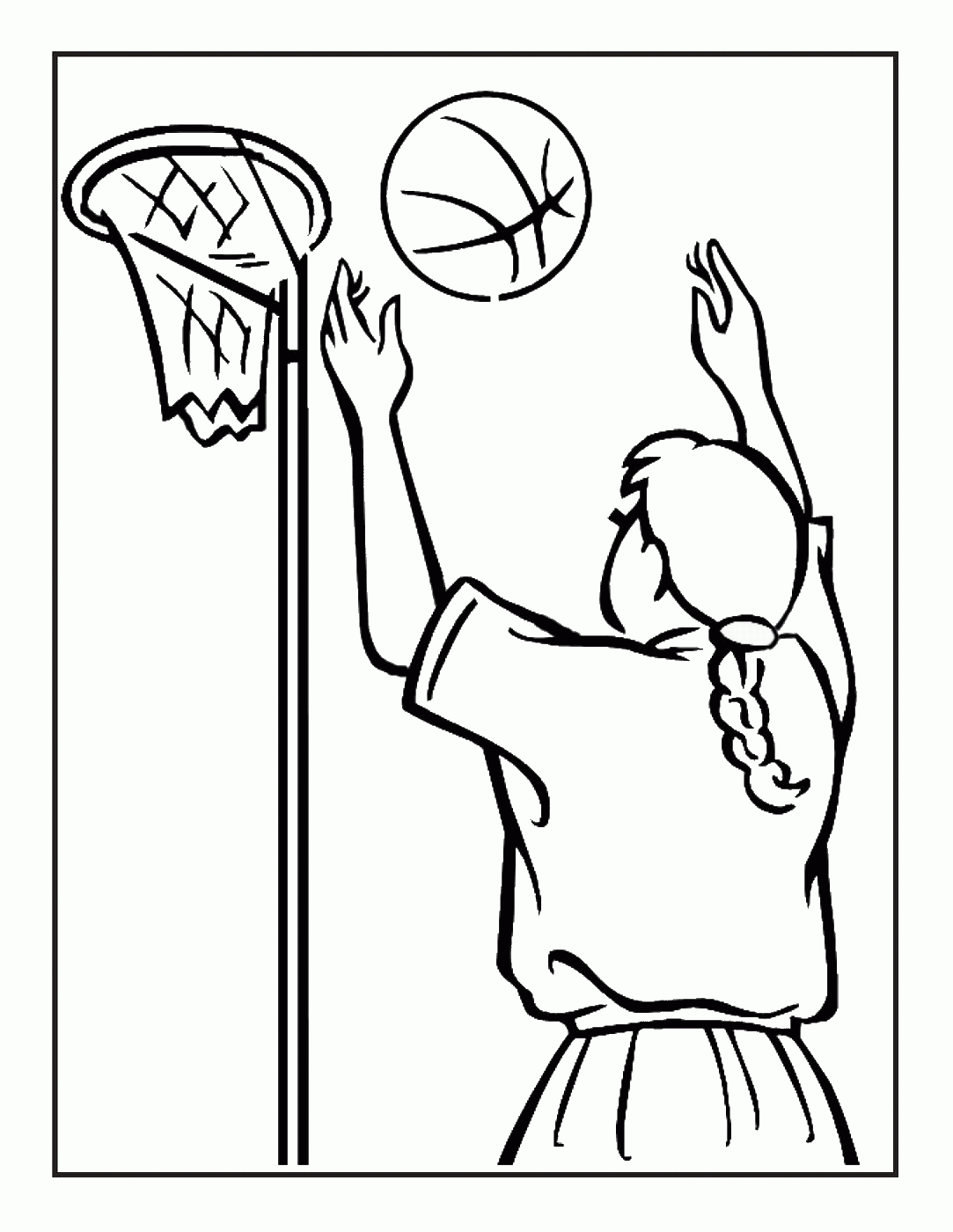 Download Basketball Coloring Pages