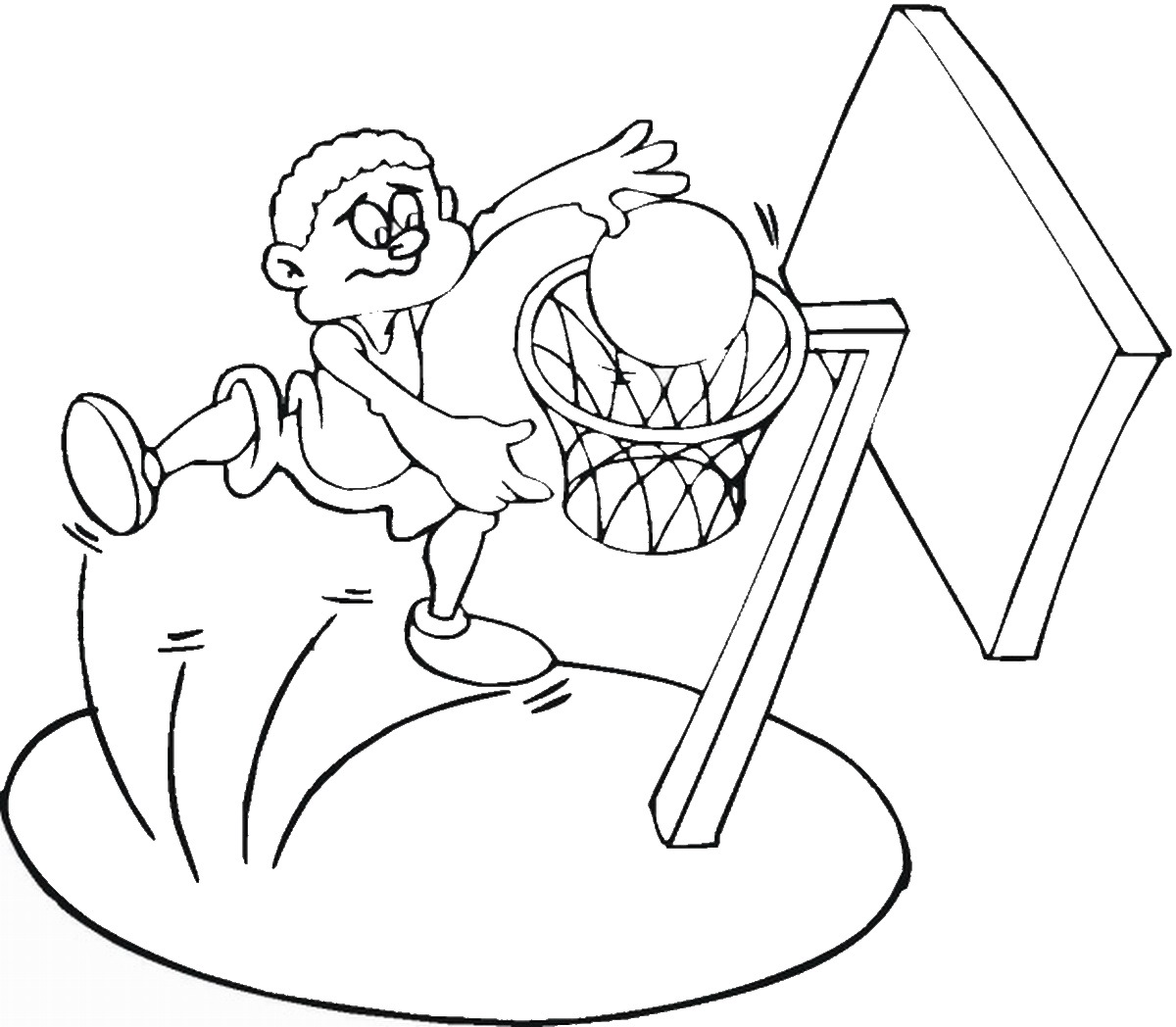 Рисунок на тему баскетбол легкий
