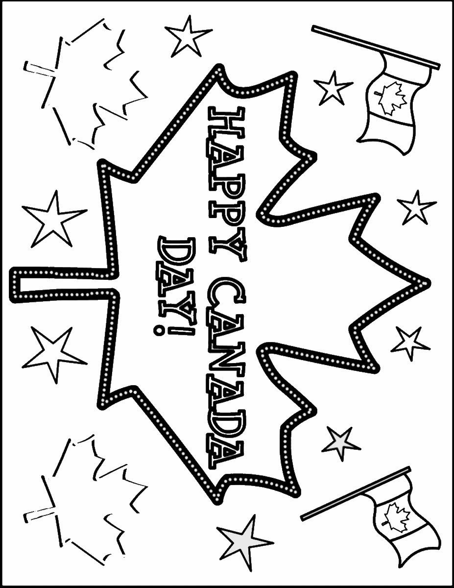 Download Canada Day Coloring Pages