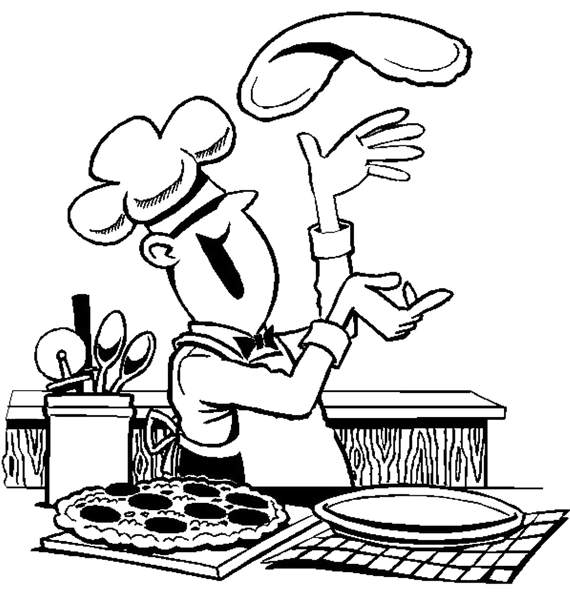 Download Cooking & Baking Coloring Pages