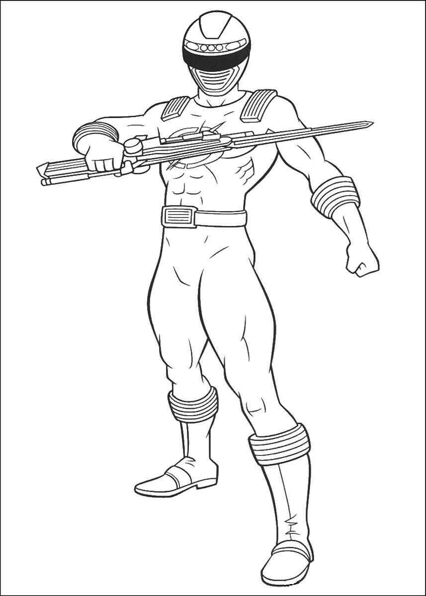 free coloring pages power rangers