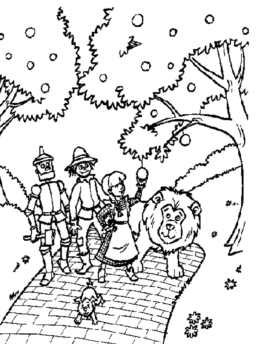 The Wizard Of Oz Coloring Book Coloring Pages