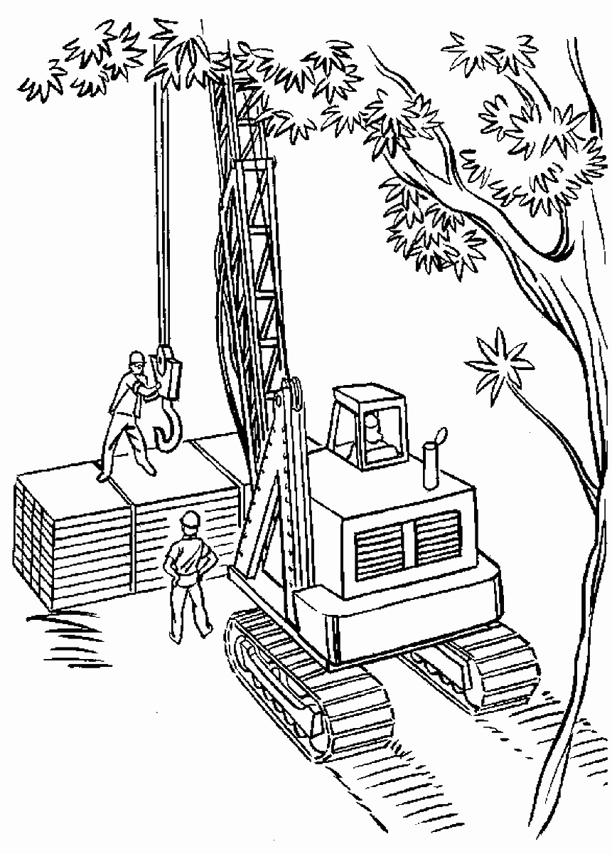 Printable Construction Coloring Pages Sketch Coloring Page