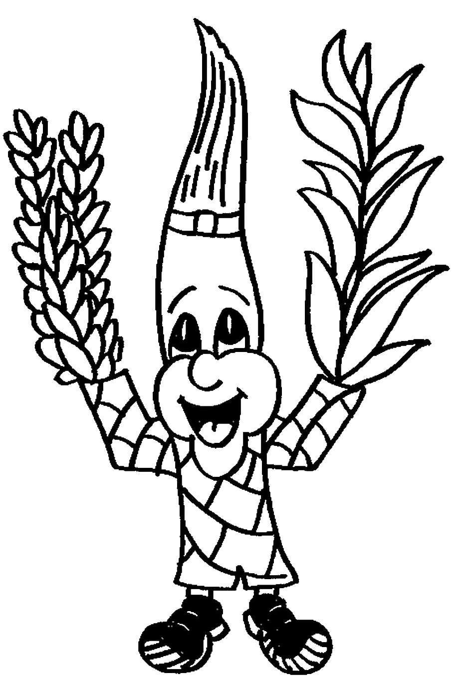 Sukkot Coloring Page For Kids