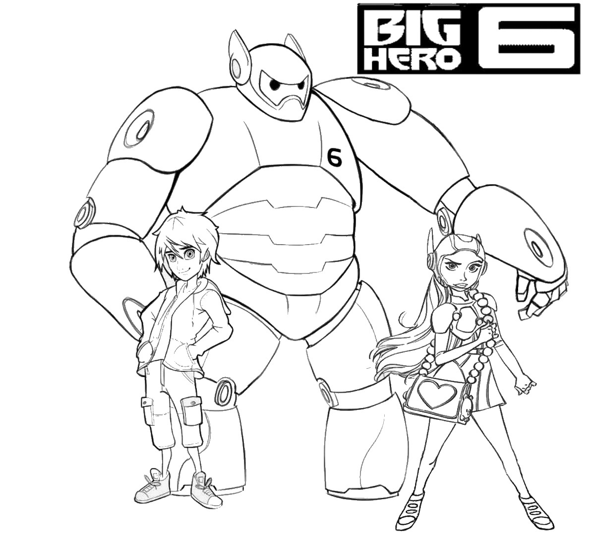 Big Hero 6 Coloring Pages For Kids