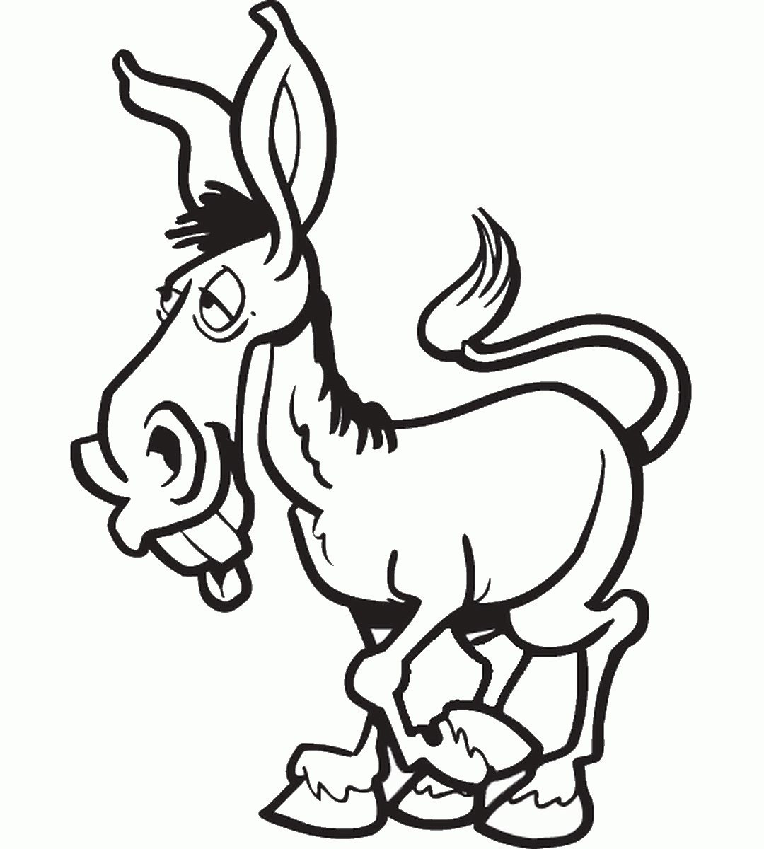 donkey-coloring-pages