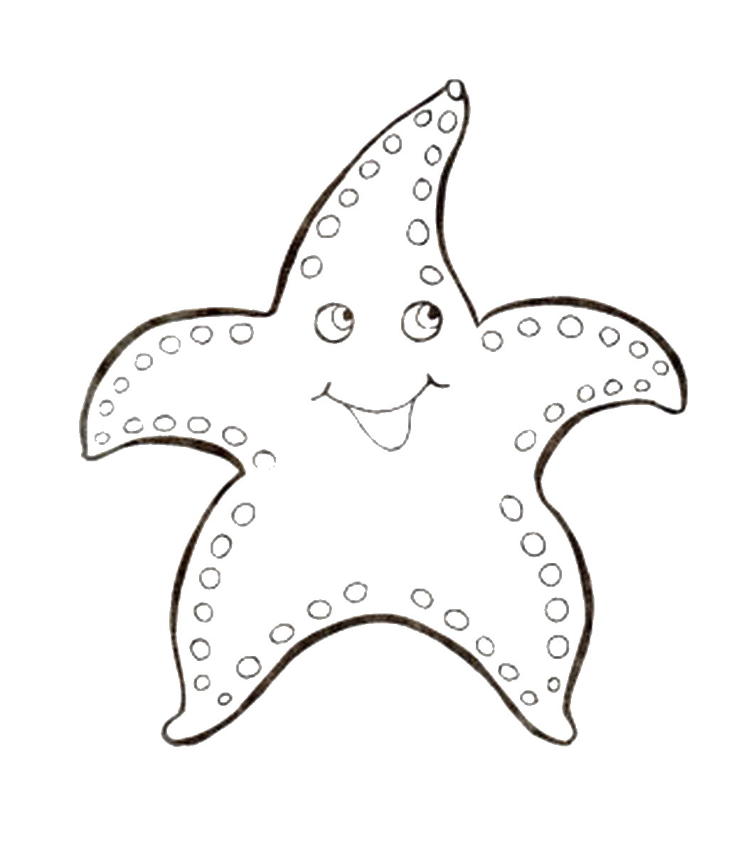 Printable Starfish Coloring Page