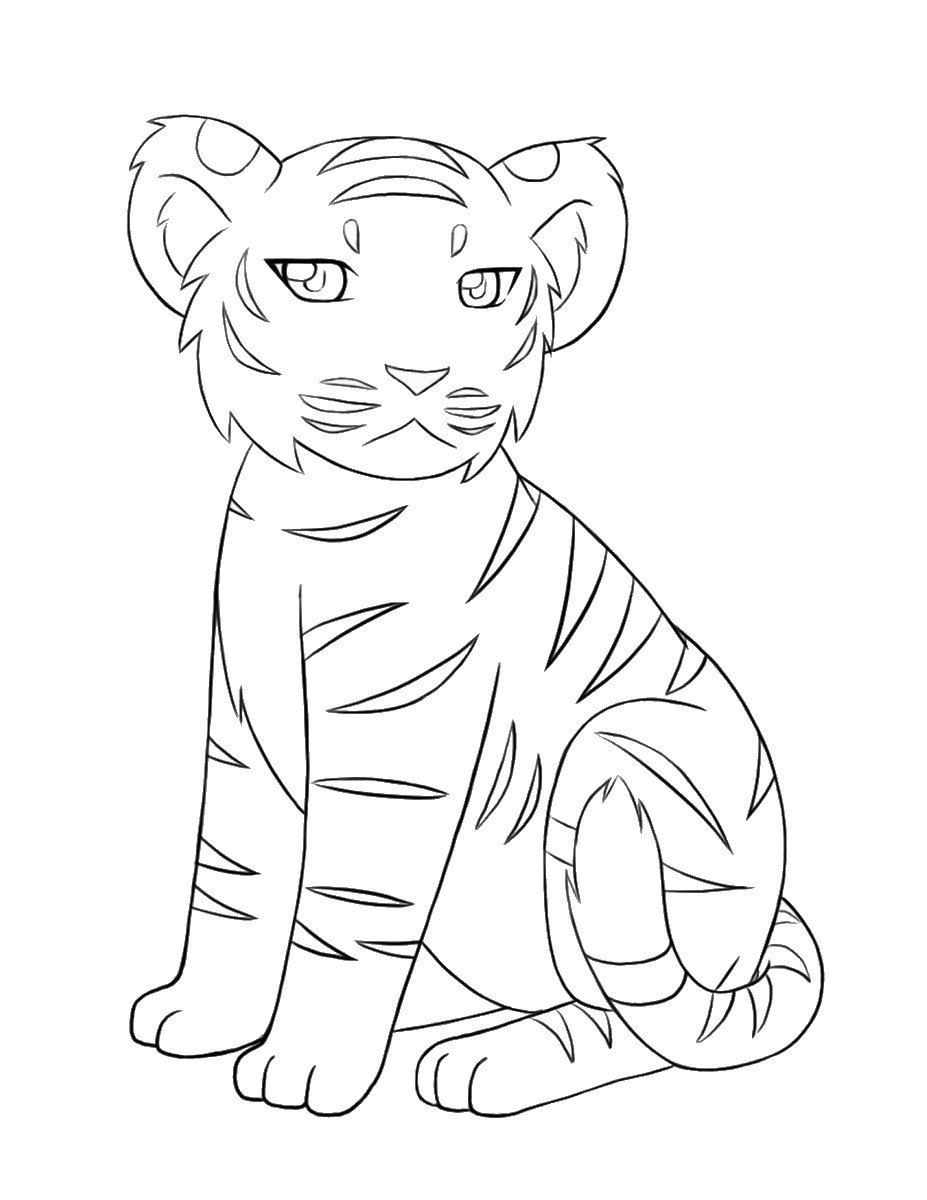 Download Tiger Coloring Pages