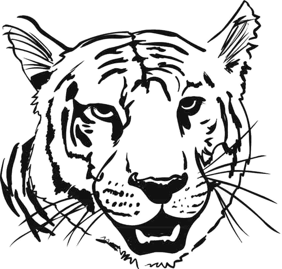 Tiger Coloring Page Printable - Printable World Holiday