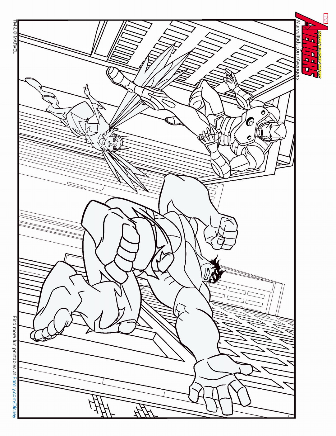Download The Avengers Coloring Pages
