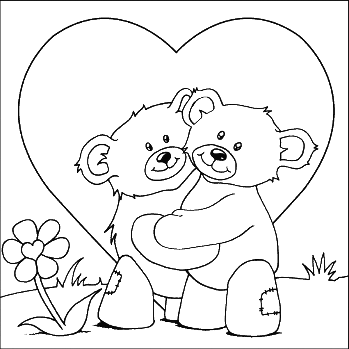 Download Hearts Coloring Pages