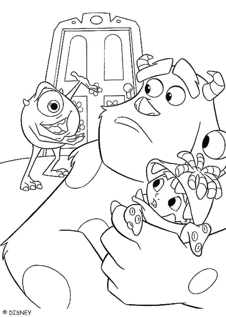 mike wazowski coloring page monsters university