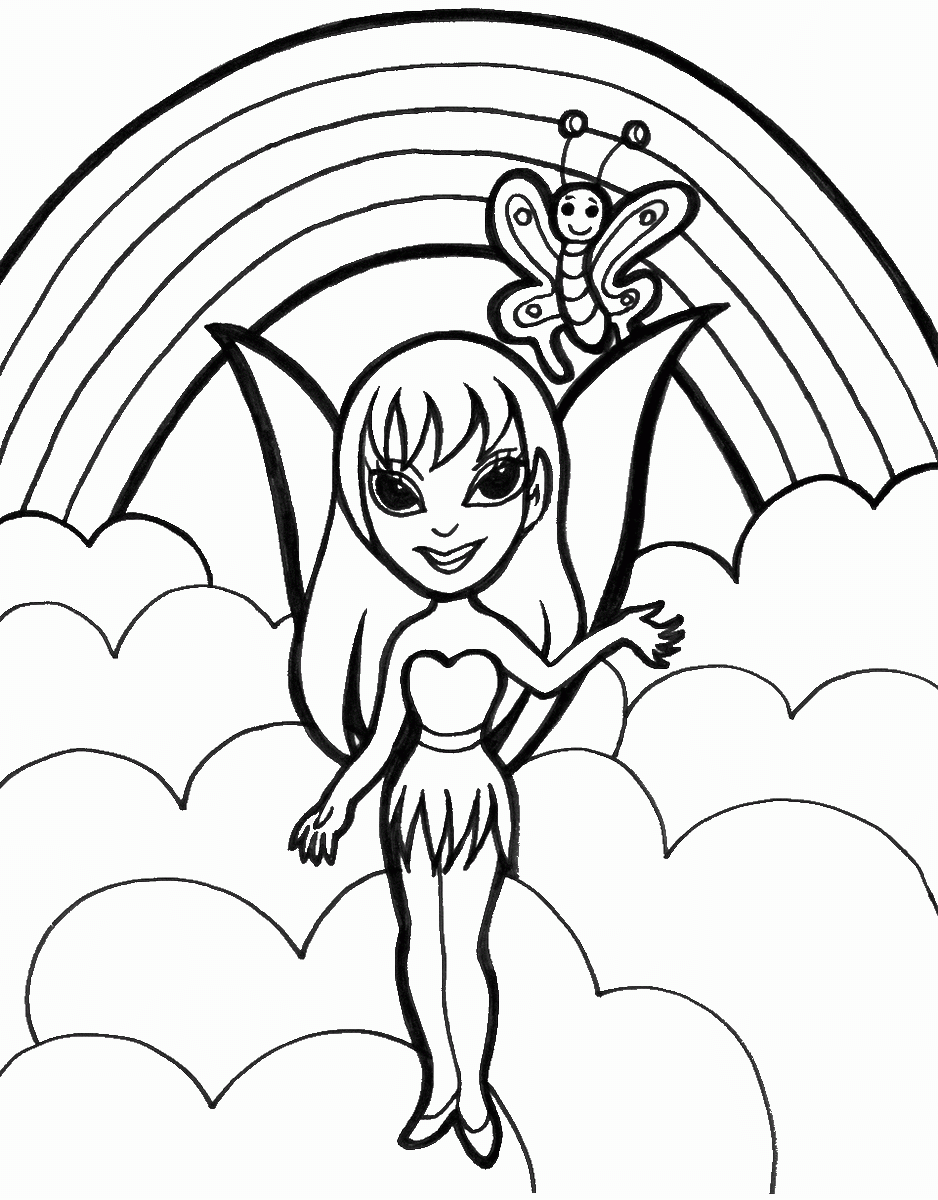 Rainbow Coloring Pages