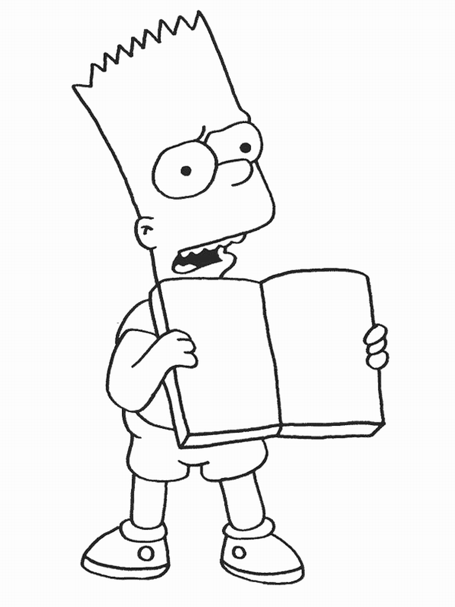 Барт симпсон порисовать