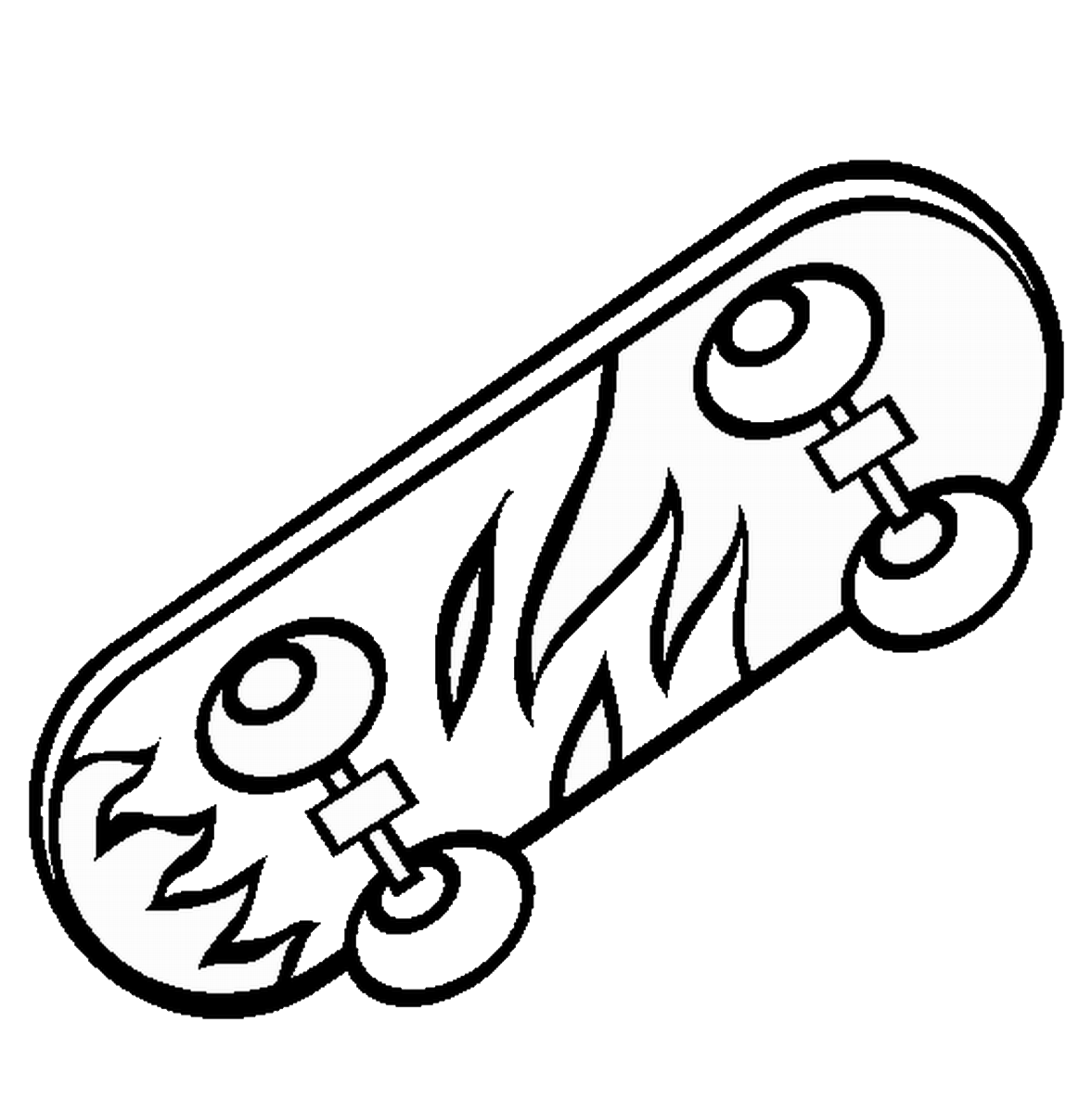 Coloring Pages Skateboard Kids Printable Color Bright Colors Favorite ...