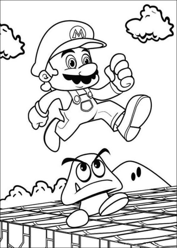Super Mario Coloring Pages
