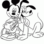 Mickey and Minnie Online Coloring