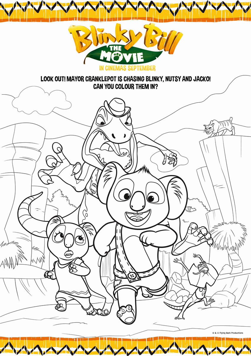 Blinky Bill Coloring Pages