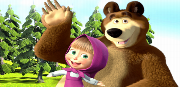 Masha and the Bear Coloring Pages