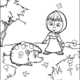 Masha and the Bear Coloring Pages