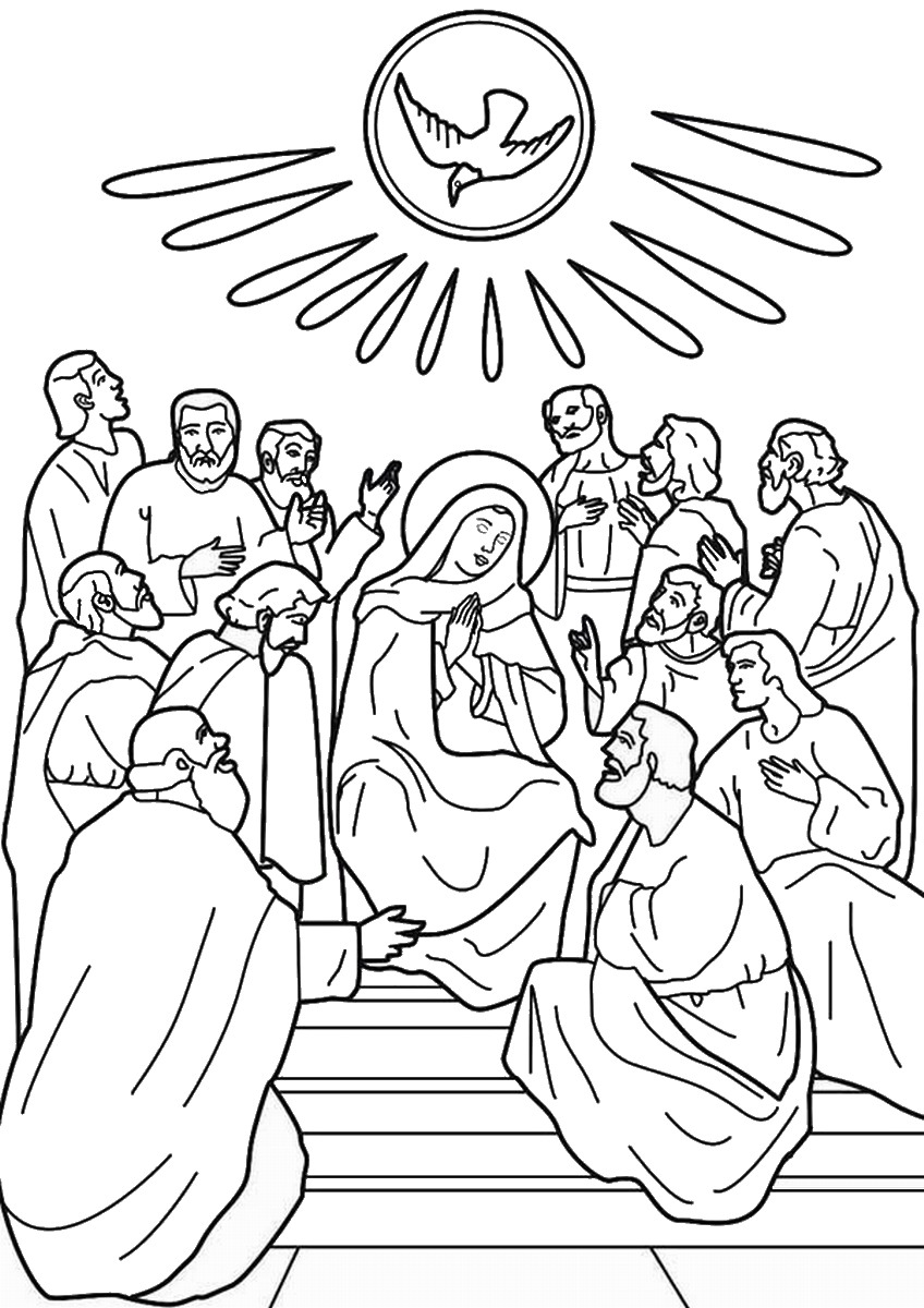 Pentecost Printable Coloring Pages For Toddlers 9