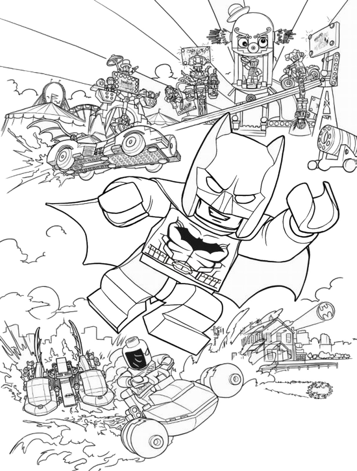 Lego Batman Coloring Pages To Print Coloring Pages