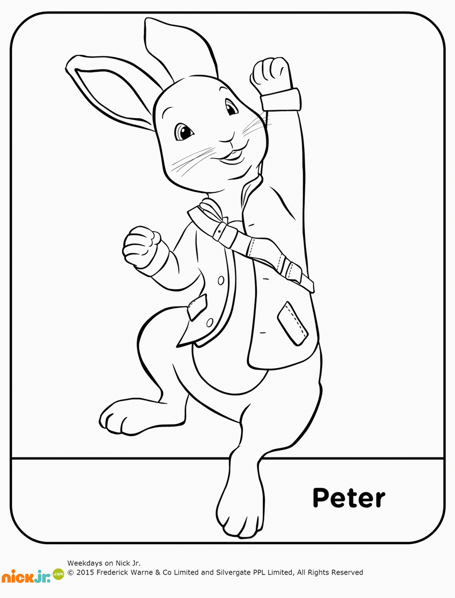 Peter Rabbit Coloring Pages