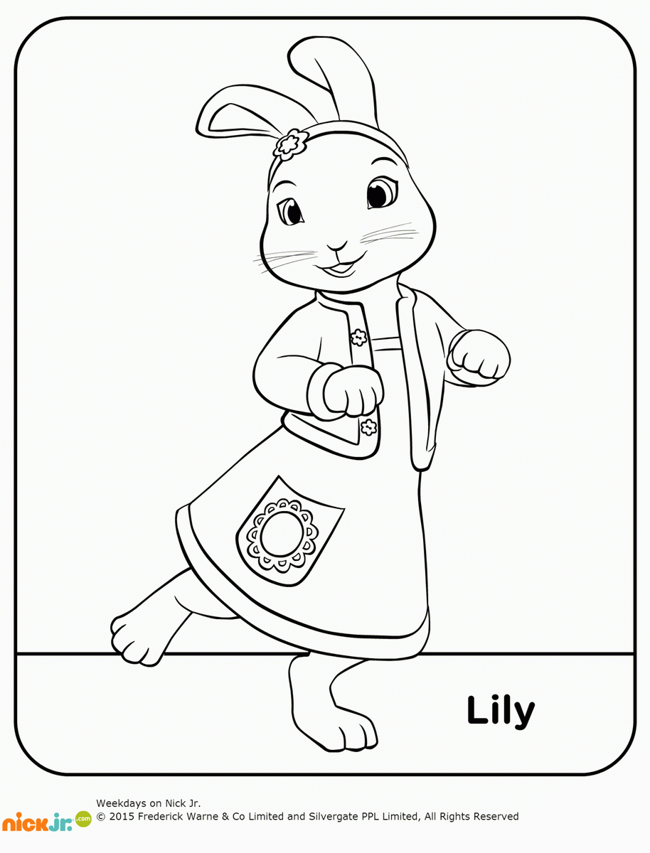 Peter Rabbit Coloring Pages Free